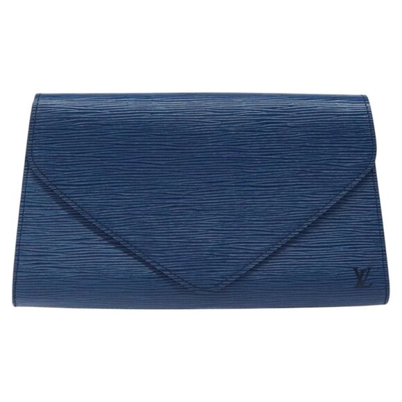 LOUIS VUITTON Epi Art Deco Clutch Bag Blue - Picture 9 of 14
